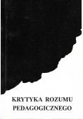Krytyka rozumu pedagogicznego