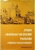Studia i materiały do dziejów Piaseczna i powiatu piaseczyńskiego