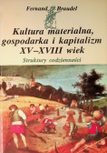 Kultura materialna gospodarka i kapitalizm XV - XVIII wieku Struktury codzienności