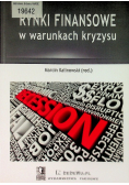 Rynki finansowe w warunkach kryzysu