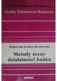 Metody oceny działalności banku