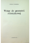 Wstęp do geometrii różniczkowej