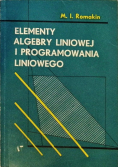 Elementy algebry liniowej i programowania liniowego