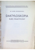 Daktyloskopia Kurs praktyczny 1947 r.