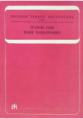 Wybór Pism Marii Karłowskiej Tom I