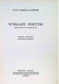 Praecepta poetica wykłady poetyki