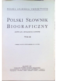 Polski Słownik Biograficzny Tom III
