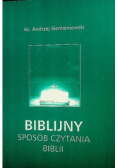 Biblijny sposób czytania Biblii