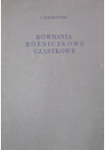Równania różniczkowe cząstkowe