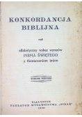 Konkordancja biblijna 1939 r.