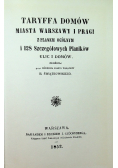 Taryffa domów miasta Warszawy i Pragi