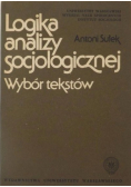 Logika analizy socjologicznej. Wybór tekstów