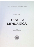 Opuscula Lithuanica