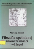 Filozofia spełnionej nowoczesności Hegel
