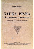 Nauka pisma użytkowego i ozdobnego 1927 r