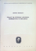 Polacy na wydziale lekarskim Uniwersytetu w Królewcu
