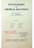 Encyclopedia of chemical reactions Volume 1 1946 r