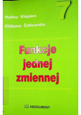 Funkcja jednej zmiennej