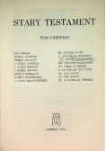 Stary Testament Tom I