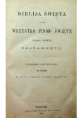 Biblia Święta to jest wszystko Pismo Święte Starego i Nowego Testamentu 1875 r.