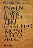Inwentarz biblioteki Ignacego Krasickiego z 1810 r