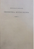 Geometria różniczkowa,  część I