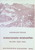 Bibliografia Wierchów za lata 1923 1972