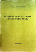 Elementarny słownik logiki formalnej
