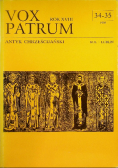 Vox Patrum 34 i 35 Rok XVIII Nr 34 - 35