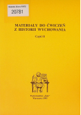 Materiały do ćwiczeń z historii wychowania Część 1