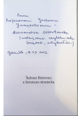 Tadeusz Różewicz a literatura niemiecka