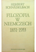 Filozofia w Niemczech 1831  1933