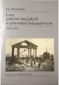 Losy jeńców rosyjskich w powstaniu listopadowym 1830-1831