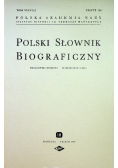 Polski słownik biograficzny Zeszyt 154 Tom XXXVII / 3