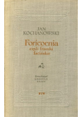 Foricoenia czyli fraszki łacińskie