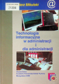 Technologia Informacyjna w administracji i dla administracji