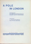 A pole in London Podręcznik dla średnio-zaawansowanych uczniów języka angielskiego 1939 r.