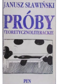 Próby teoretycznoliterackie