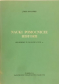 Nauki pomocnicze historii. Od schyłku IV do końca XVIII w.