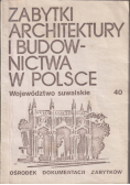 Zabytki architektury i budownictwa w Polsce Część  40