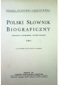 Polski słownik biograficzny Tom 1