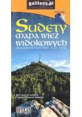 Sudety mapa wież widokowych 1:200 000