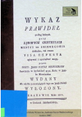 Wykaz prawideł podług których przy sądowych obdukcjach medycy lub chirurgowie dokładne tak zwane Visa Reperta spisywać i sporządzać mogą