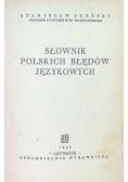 Słownik polskich błędów językowych 1947 r.