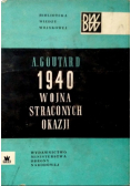 1940 wojna straconych okazji