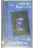 Poezja i duch Uogólnienia