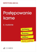 Postępowanie karne. Pytania Kazusy Tablice Testy online