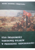 Stan świadomości narodowej Polaków w przededniu niepodległości