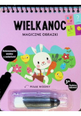 Wielkanoc Magiczne obrazki Kolorowanka wodna z zadaniami