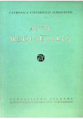 Acta Mediaevalia